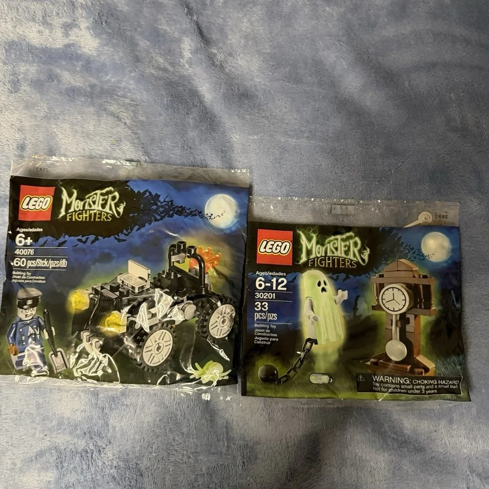Lego Monster Fighters New Sealed Polybag Zombie Car , Ghost Lot Of 2